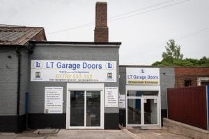 exterior view of lt garage doors showroom