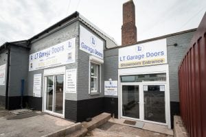 exterior view of lt garage doors showroom