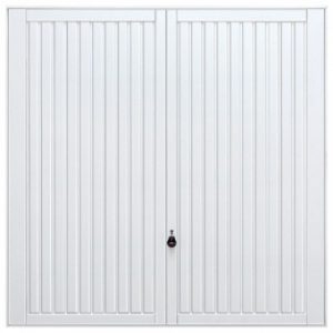 white canopy garage door
