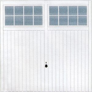 white canopy garage door