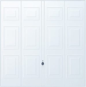 white canopy garage door