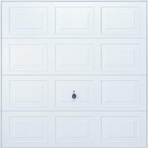 white canopy garage door