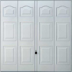 white canopy garage door