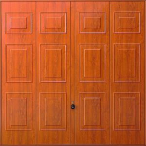 brown decograin garage door