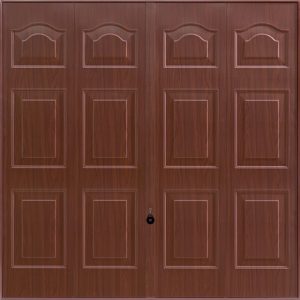 brown decograin garage door