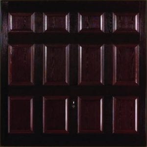 GRP Up and Overs garage door in a dark colour.