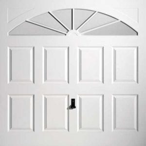 GRP Up and Overs garage door in a white colour.