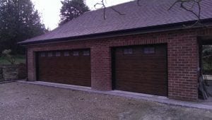 brown sectional garage doors