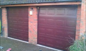 brown sectional garage doors