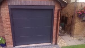 grey sectional garage door