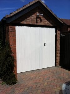 white side hinge garage doors