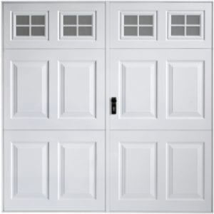 white side hinge garage doors