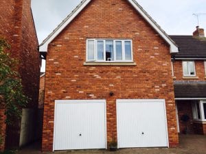 white up and over garage doors